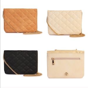 Quilted crossbody/ clutch bag